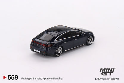 * PRE ORDER *  MINI GT #559 "Mercedes-Benz EQS 580 4MATIC Nautical  Blue Metallic" (RHD)