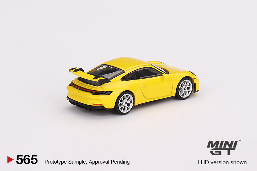 * PRE ORDER * MINI GT #565 1/64 Porsche 911 (992) GT3 Racing Yellow RHD
