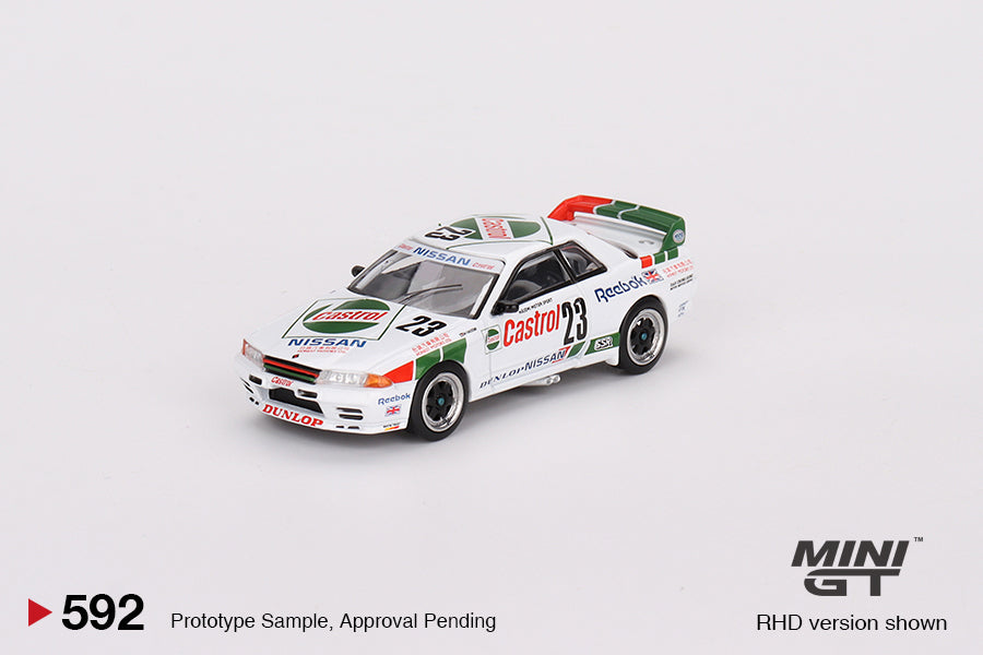 MINI GT #592 1/64 Nissan Skyline GT-R (R32) Gr. A #23 1990 Macau Guia Race Winner (RHD)