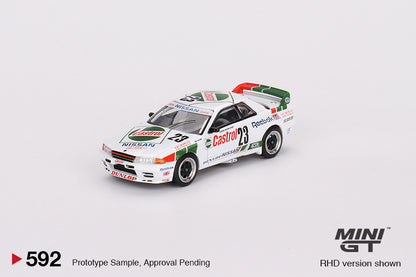 MINI GT #592 1/64 Nissan Skyline GT-R (R32) Gr. A #23 1990 Macau Guia Race Winner (RHD)