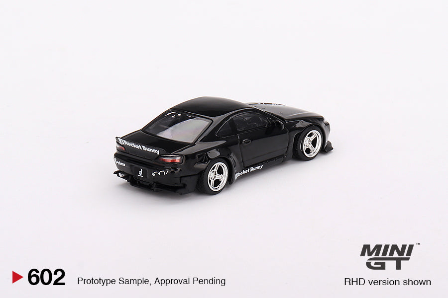 * PRE ORDER * MINI GT #602 Nissan Silvia (S15) Rocket Bunny Black Pearl (RHD)
