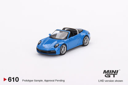 * PRE ORDER *  MINI GT #610 Porsche 911 Targa 4S  Shark Blue
( RHD )