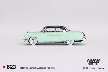 * PRE ORDER * MINI GT #623 1/64 "Lincoln Capri 1954 
Parklane Green / Bloomfield Green " (LHD)