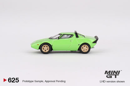 * PRE ORDER * MINI GT #625 1/64 Lancia Stratos HF Stradale Verde Chiaro (LHD)