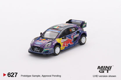 * PRE ORDER * MINI GT #627 "Ford Puma Rally1 #42 M-Sport Ford WRT  2022 Rally Italia Sardegna 2nd Place" LHD