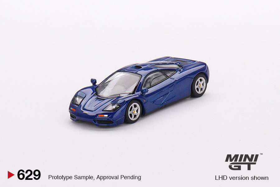 MINI GT #629 McLaren F1 Cobalt Blue LHD