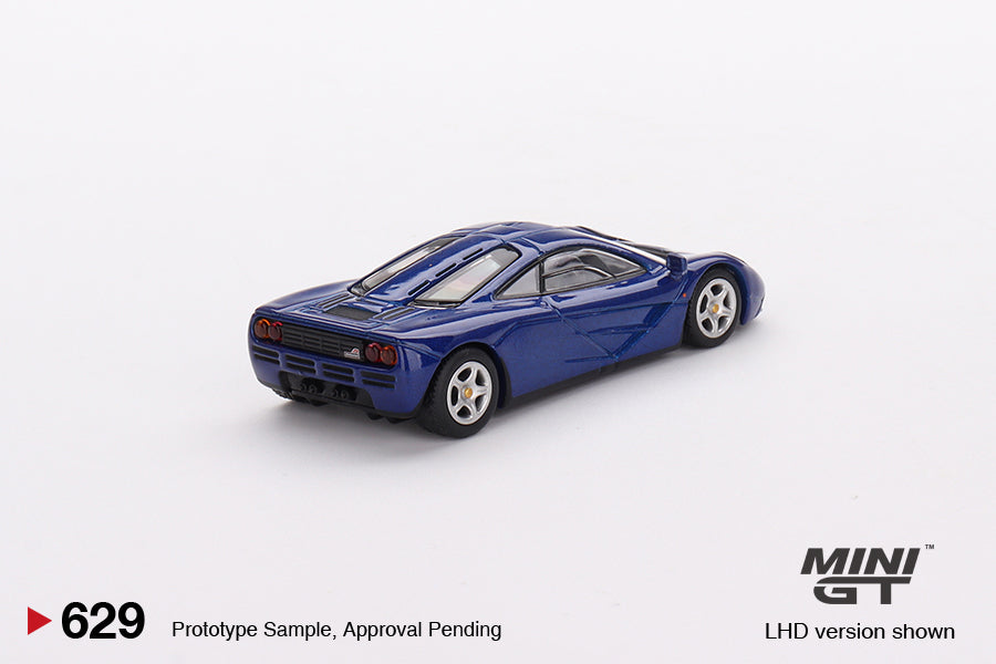 MINI GT #629 McLaren F1 Cobalt Blue LHD