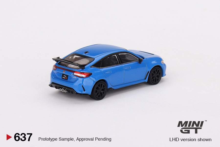 * PRE ORDER * MINI GT #637 1/64 Honda Civic Type R Boost Blue Pearl 2023 (RHD)