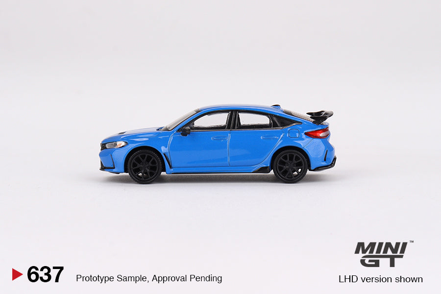 * PRE ORDER * MINI GT #637 1/64 Honda Civic Type R Boost Blue Pearl 2023 (RHD)