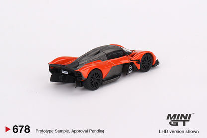 * PRE ORDER * MINI GT 1/64 #678 Aston Martin Valkyrie  Maximum Orange (LHD)