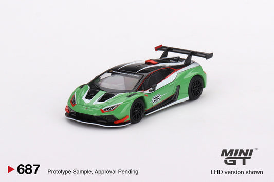 * PRE ORDER * MINI GT #687 1/64 Lamborghini Huracán GT3 EVO2 Presentation (LHD)