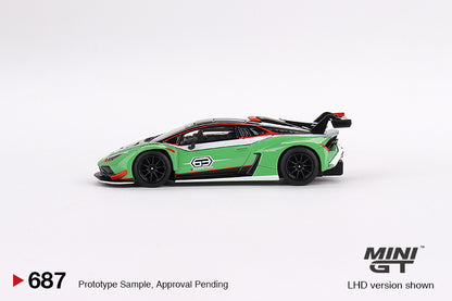 * PRE ORDER * MINI GT #687 1/64 Lamborghini Huracán GT3 EVO2 Presentation (LHD)