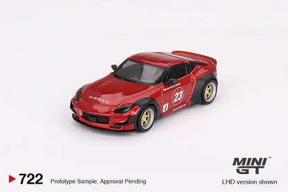 * PRE ORDER * MINI GT #722 1/64 Nissan Z Pandem Passion Red (RHD)