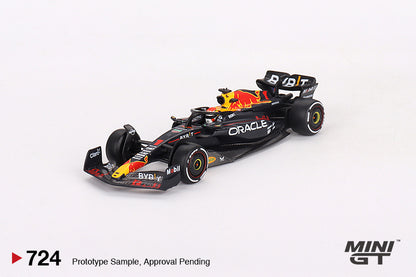 * PRE ORDER * MINI GT #724 1/64 Oracle Red Bull Racing RB19 #1 Max Verstappen  2023 F1 2023 Bahrain GP Winner