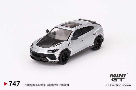 MINI GT #747 1/64 Lamborghini Urus Performante Grigio Nimbus (RHD)