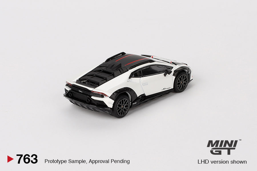 * PRE ORDER * MINI GT #763 1/64 Lamborghini Huracán Sterrato Bianco Asopo (RHD)