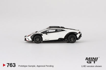 * PRE ORDER * MINI GT #763 1/64 Lamborghini Huracán Sterrato Bianco Asopo (RHD)