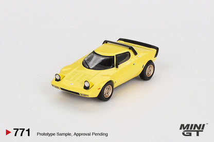 MINI GT #771 1/64 Lancia Stratos HF Stradale  Giallo Fly (LHD)