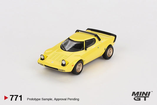 MINI GT #771 1/64 Lancia Stratos HF Stradale  Giallo Fly (LHD)