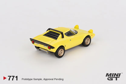 MINI GT #771 1/64 Lancia Stratos HF Stradale  Giallo Fly (LHD)