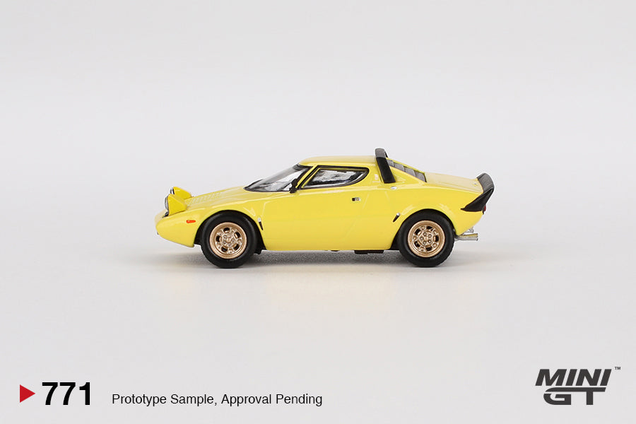 MINI GT #771 1/64 Lancia Stratos HF Stradale  Giallo Fly (LHD)