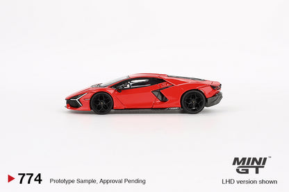 * PRE ORDER * MINI GT #774 1/64 Lamborghini Revuelto  Arancio Dac Lucido (RHD)