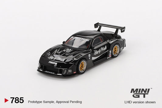 * PRE ORDER * MINI GT #785 1/64 MAZDA RX-7 LB-Super Silhouette  Liberty Walk Black (RHD)