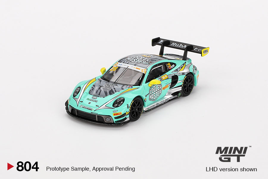 * PRE ORDER * MINI GT #804 1/64 "Porsche 911 GT3 R #28 HubAuto Racing  2023 FIA GT World Cup 70th Macau Grand Prix" (LHD)