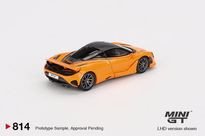 * PRE ORDER * MINI GT #814 1/64 McLaren 750S  McLaren Orange (RHD)