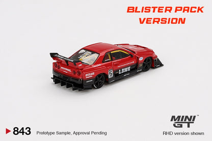 * PRE ORDER * MINI GT #843 1/64 Nissan LB-ER34 Super Silhouette SKYLINE Red/Black (RHD) - BLISTER PACK