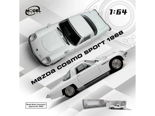 MODELMODEL 1/64 1968 Mazda 110 S Cosmo Sport RHD WHITE