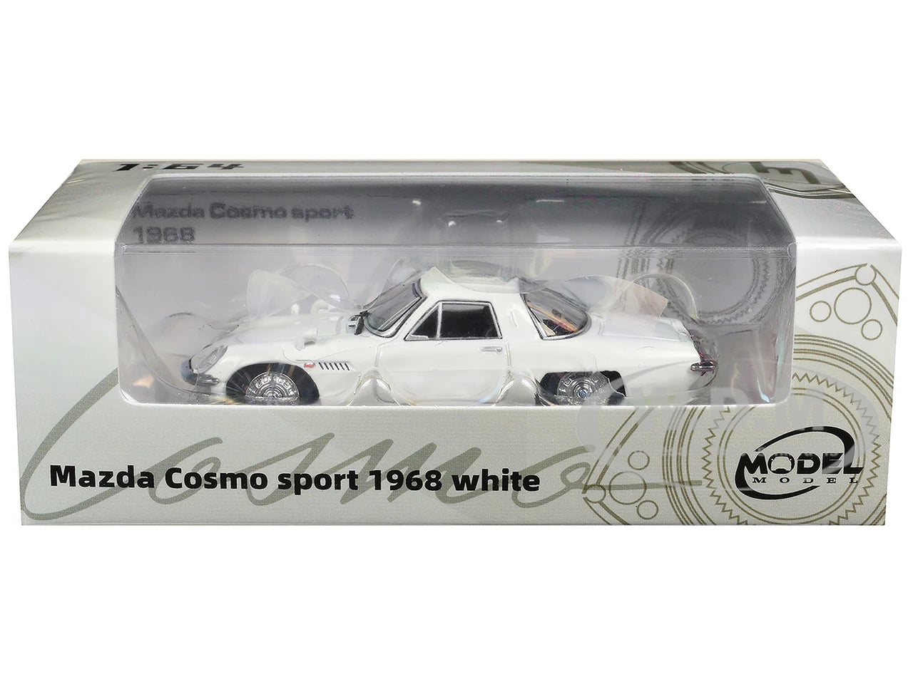 MODELMODEL 1/64 1968 Mazda 110 S Cosmo Sport RHD WHITE