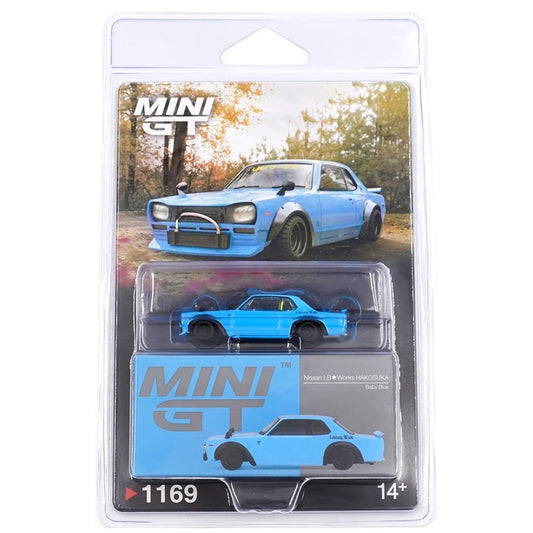 MINI GT #1169 1/64 Nissan LB★Works HAKOSUKA Baby Blue * BLISTER PACK *