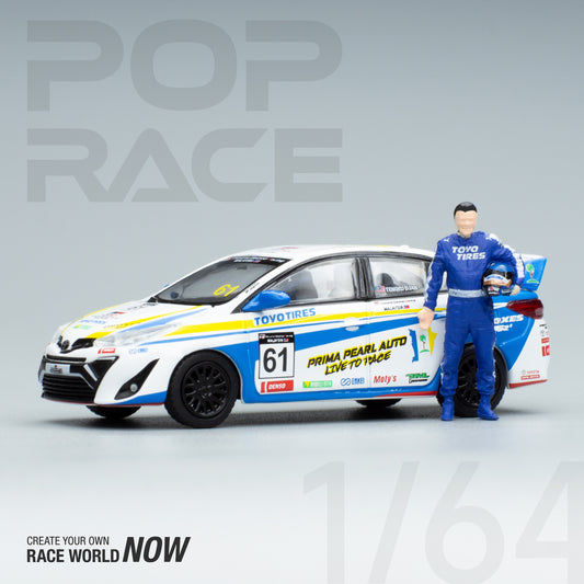 POP RACE 1/64 TOYOTA GR VIOS MALAYSIA SEASON 4 2022 (including Figure)