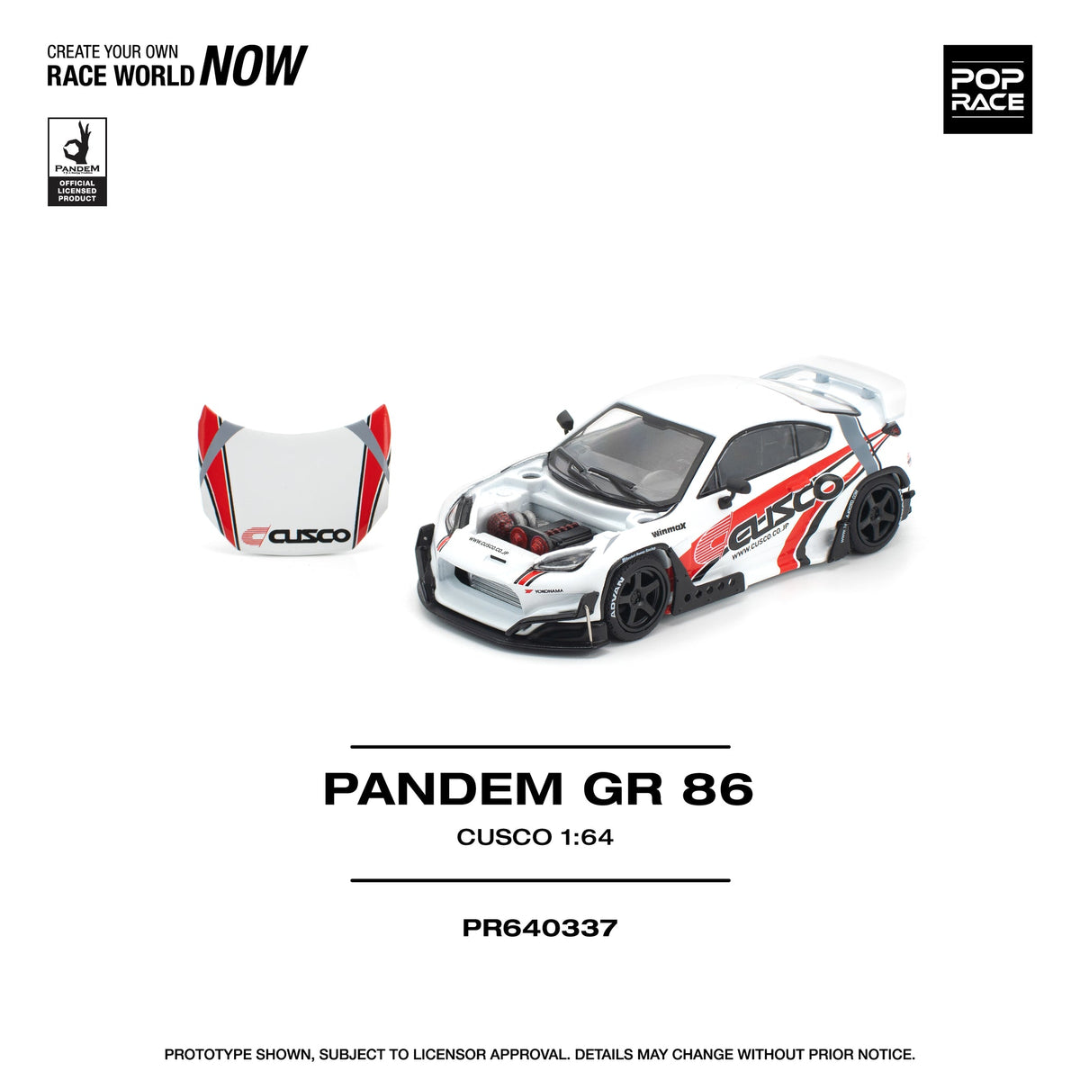 POP RACE 1/64 PANDEM GR86 - CUSCO - PR640337
