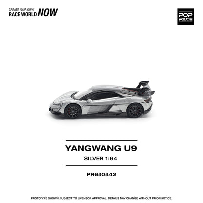 POP RACE 1/64 YANGWANG U9 SILVER PR640442