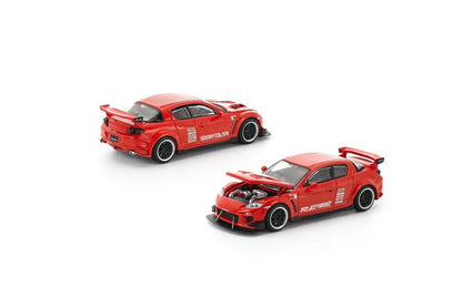 POP RACE X ENIGMA 1/64 MAZDA RX-8 RE-AMEMIYA Red Color – PRE016