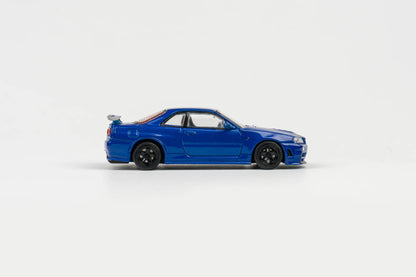 注目ショップ X TOPART DCT Diecast – BLUE BAYSIDE - Z-Tune R34 Nissan 1/64 ギター