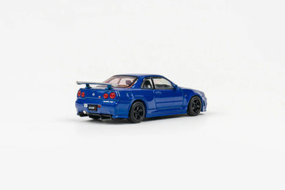 TOPART X DCT 1/64 Nissan R34 Z-Tune - BAYSIDE BLUE