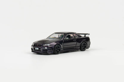 TOPART X DCT 1/64 Nissan R34 Z-Tune - MIDNIGHT PURPLE