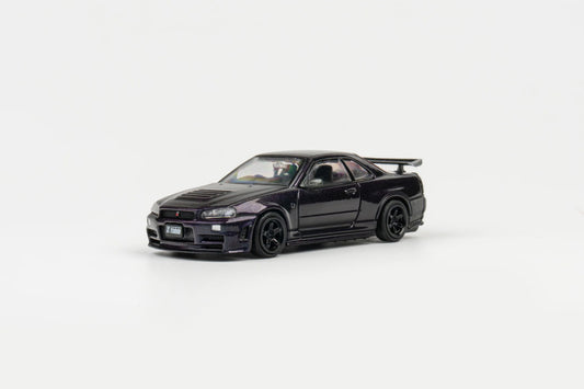 TOPART X DCT 1/64 Nissan R34 Z-Tune - MIDNIGHT PURPLE