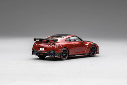 MOTORHELIX 1/64 Nissan GT-R NISMO (R35) Special Edition 2022 Vibrant Red M63522