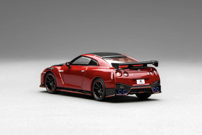 MOTORHELIX 1/64 Nissan GT-R NISMO (R35) Special Edition 2022 Vibrant Red M63522