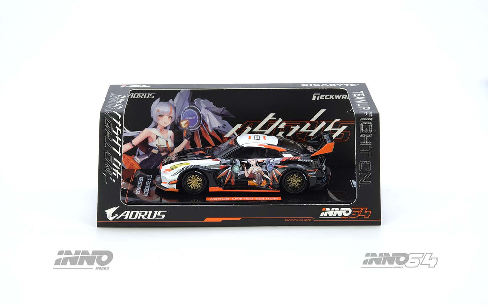 INNO 64 1/64 GT-R (R35) WIDEBODY AORUS X INNO64 LIMITED EDITION - IN64-R35LB-AORUS
