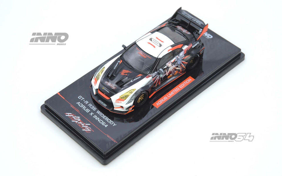 INNO 64 1/64 GT-R (R35) WIDEBODY AORUS X INNO64 LIMITED EDITION - IN64-R35LB-AORUS