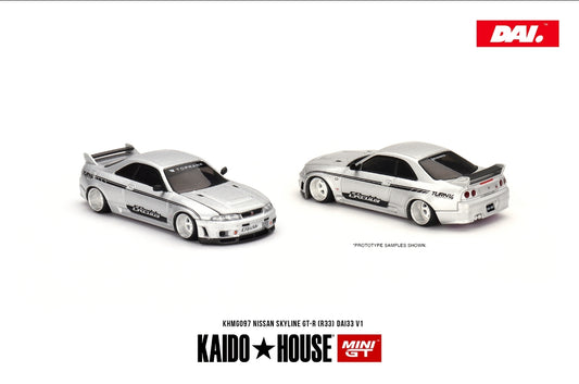 * PRE ORDER * [ Kaido House x MINI GT ] Nissan Skyline GT-R (R33) DAI33 V1 KHMG097