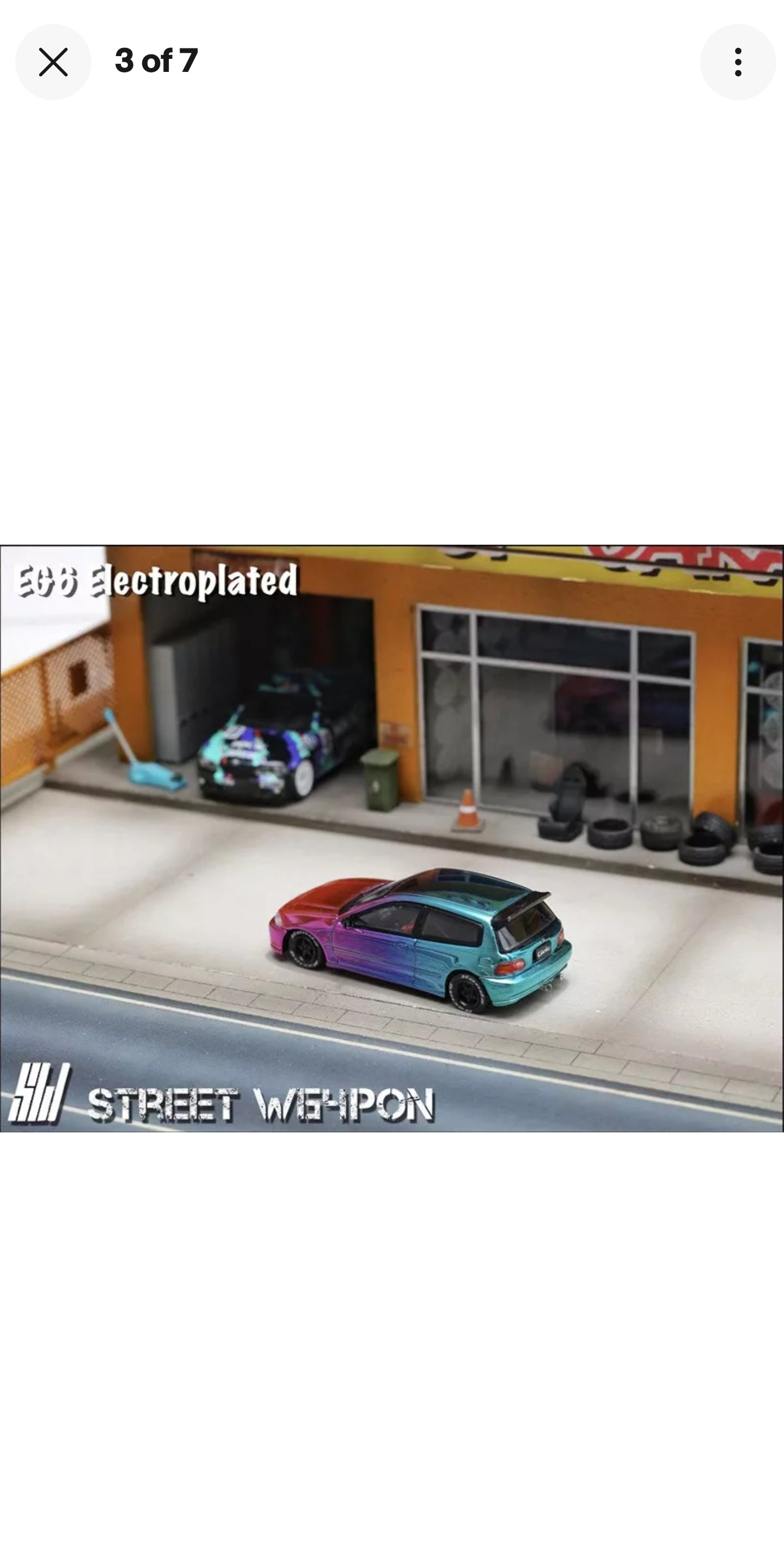 STREET WARRIOR 1/64 EG6 CHROME PURPLE BLUE