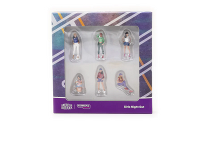 American Diorama x Tarmac Works 1/64 Figures Set - Girls Night Out - COLLAB64