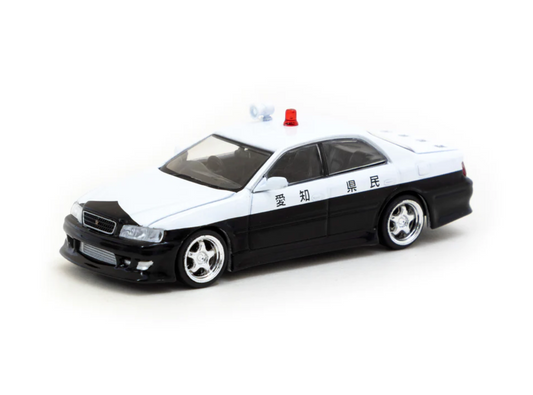 Tarmac Works 1/64 VERTEX Toyota Chaser JZX100 Black / White - GLOBAL64