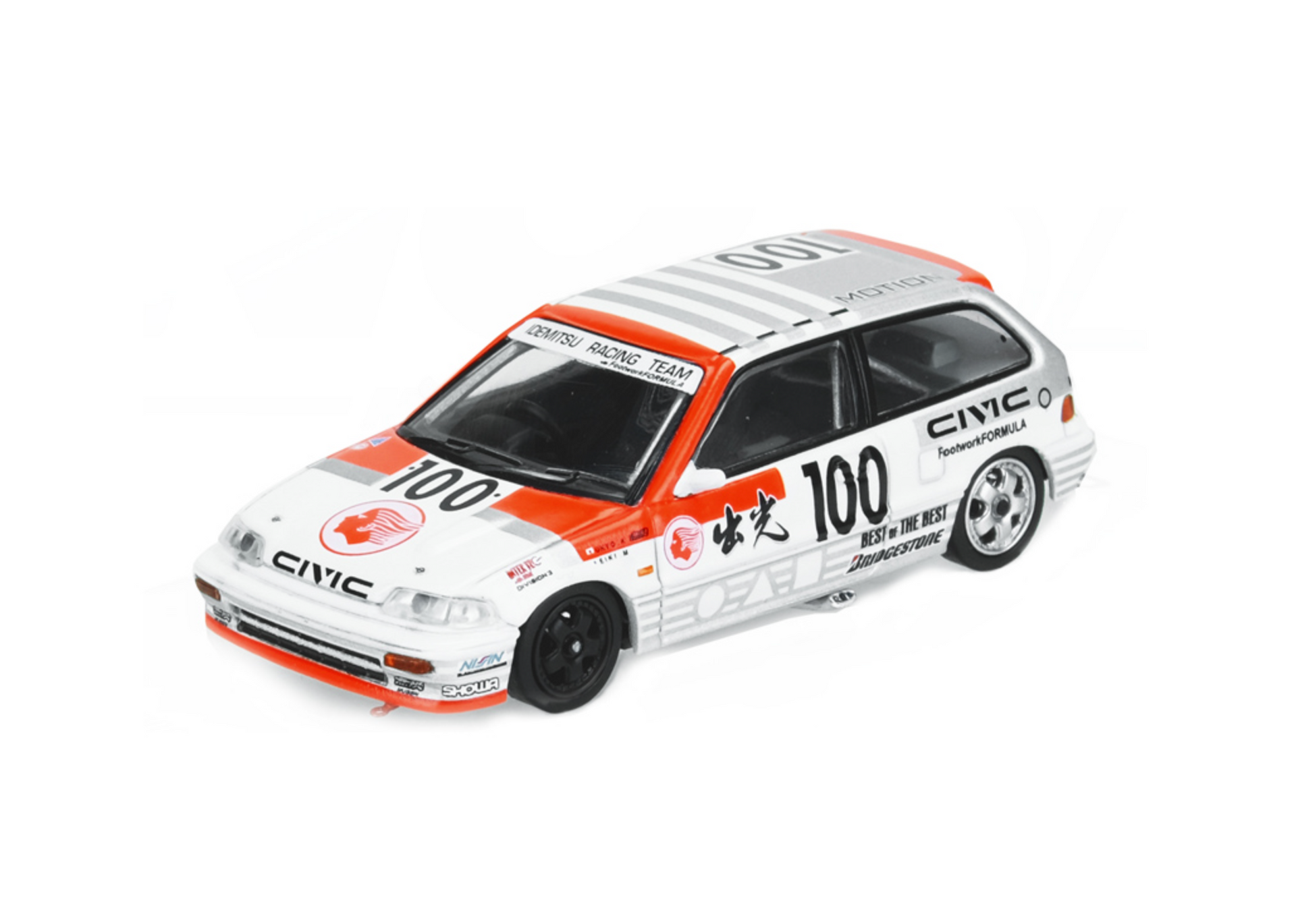 ミニカー inno64 HONDA CIVIC EF3 Gr.A #100 JTCC INNO 64 HONDA CIVIC EF3 GR.A #100 JTC “IDEMITSU” 1989